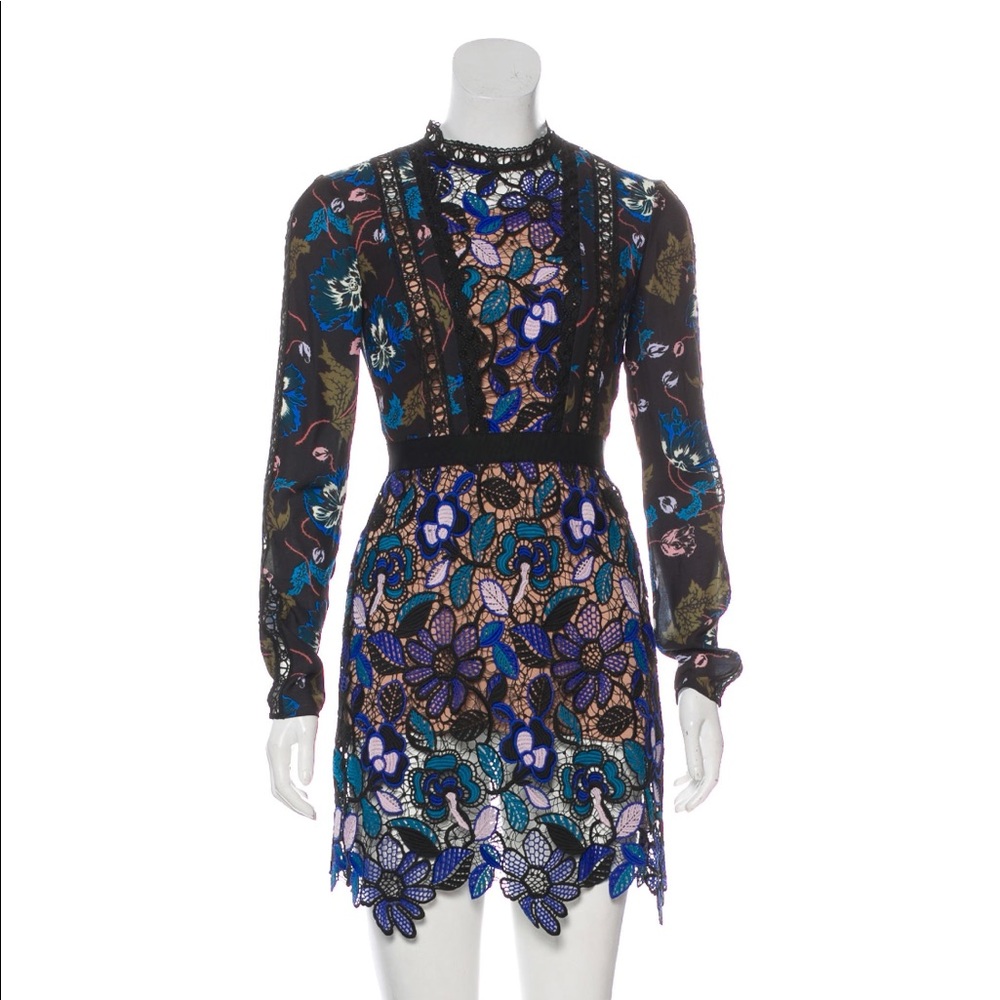 Self portrait lace dress worn once!